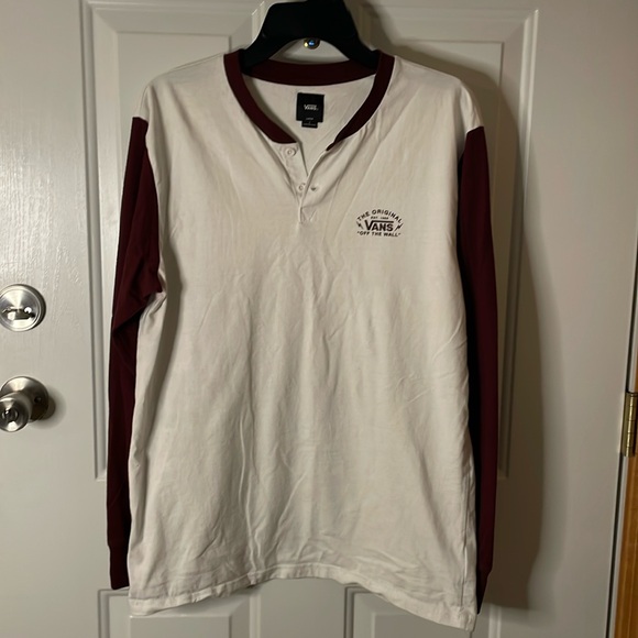 Vans Other - Men’s Vans cotton two button long sleeve t-shirt, Size L